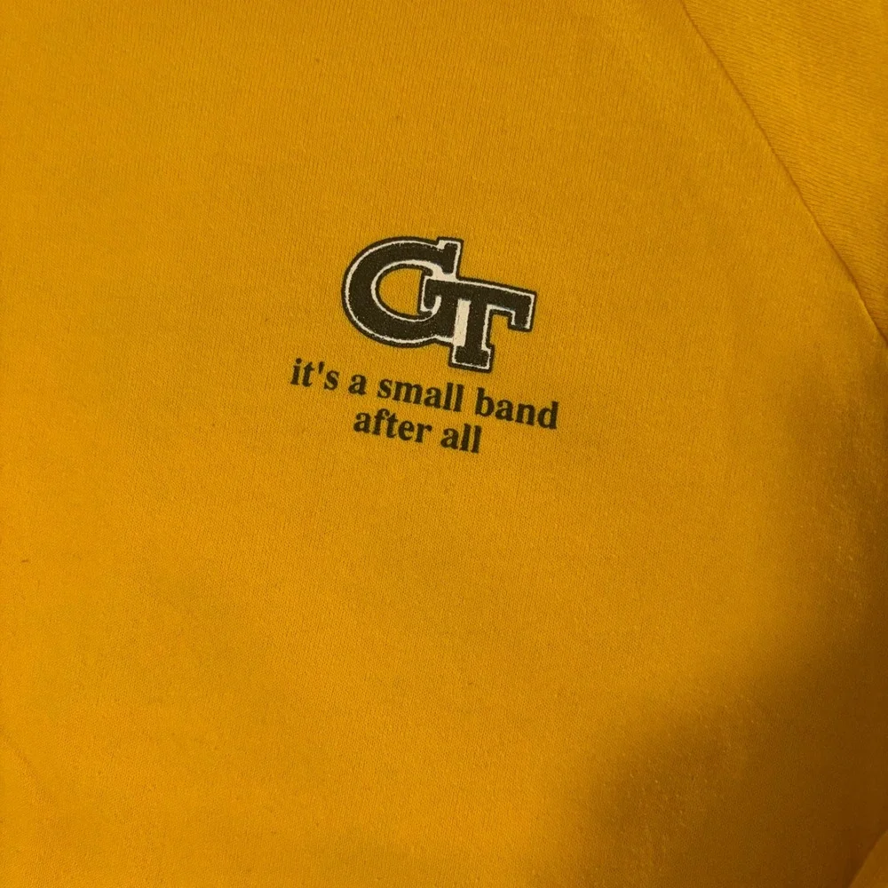 Vintage 90s Georgia Tech University 1991 Citrus Bowl Band Crewneck Sweatshirt Lg